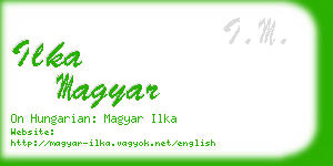 ilka magyar business card